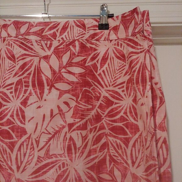 Rip Skirt Coral Floral 19" Length Wrap Swim Golf Skirt XL - Picture 3 of 6
